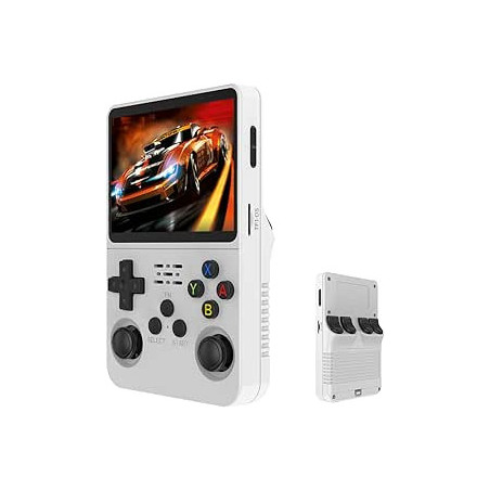 Mini Console de Jeu Vidéo Portable R36s Écran IPS 3,5" 64 Go - Vert · Smarty Paris